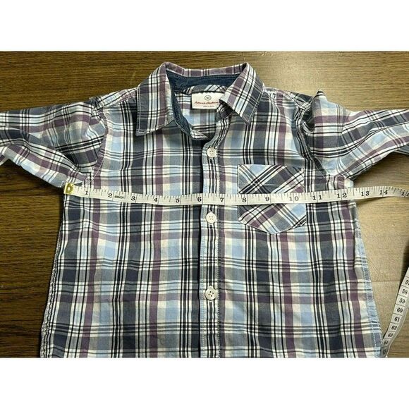 Hanna Andersson‎ Long sleeved 100% cotton shirt Plaid casual 3T 90 - Picture 8 of 8